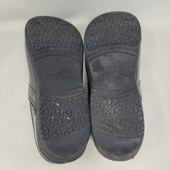 Dansko Clogs Womens EU41 US11 Mules XP 2.0 Patent Rainbow Flecks Black Slip On - Picture 11 of 16